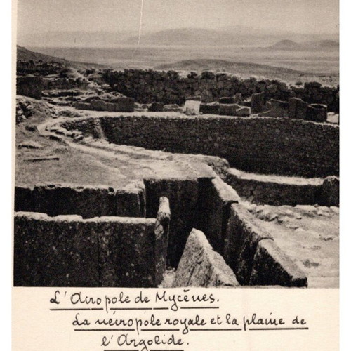 Old collectible postcards pack of 10, 1920, archaeological treasures