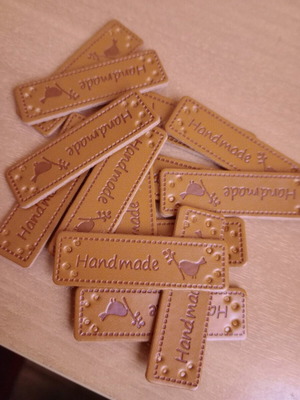Leather labels new for handmade items