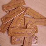Leather labels new for handmade items
