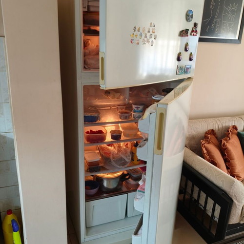Candy refrigerator and Bosch freezer, used
