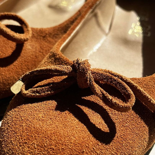 Sagiakos ballerinas new, leather, brown-orange, size 39