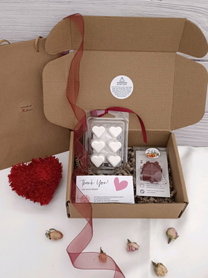 Wax Melts White Musk Hearts gift set