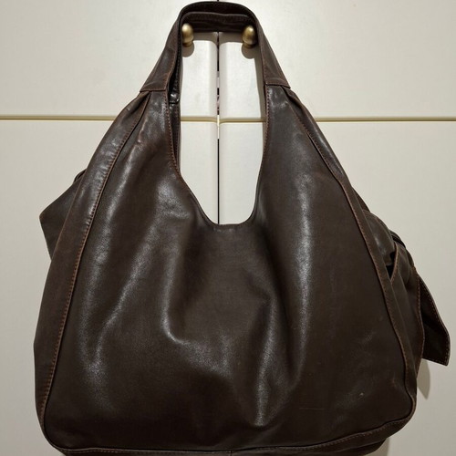 Valentino Garavani Brown Hobo Handbag used with Bow