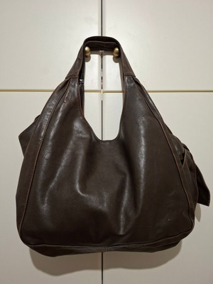 Valentino Garavani Brown Hobo Handbag used with Bow