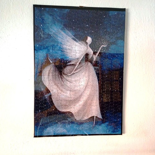 The Night Fairy framed puzzle art like new 35x50cm