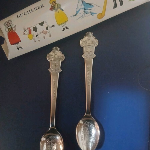 Rolex Bucherer Lucerne collectible spoons new, set of 2