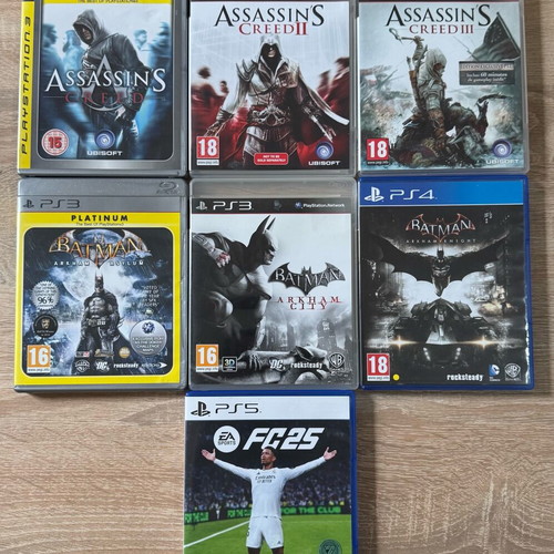 PlayStation 3 4 5 games like new, Assassin’s Creed and Batman trilogies, FIFA 25
