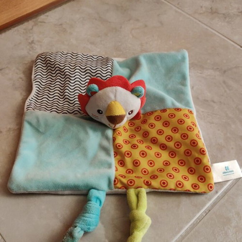 Kikka Boo comfort cloth rattle new, soft, washable