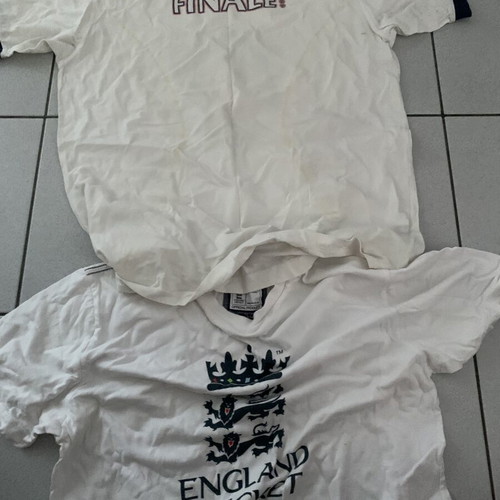 Manchester United collectible Tshirt, Swatch watch, and England Cricket T shirt like new