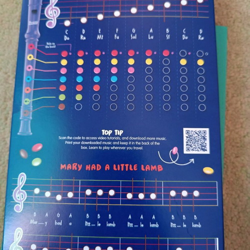Flute for kids used, missing part of box
