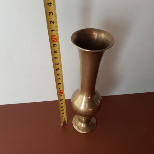 Vintage brass vase 20cm height, like new