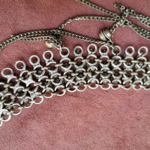 Metal belt from another era used