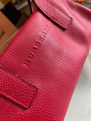 Burberry Tote μεταχειρισμένη, κόκκινη, δερμάτινη χειρός