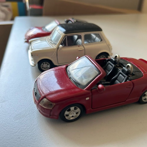 Toy cars 1/43 used, metal, pack