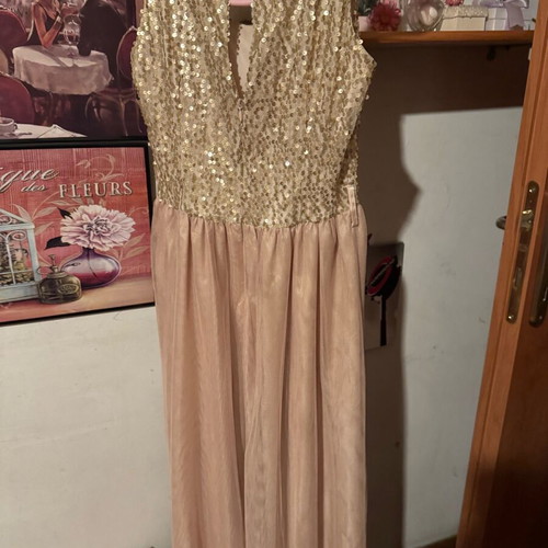 Champagne dress gold like new, Zic Zac, size S