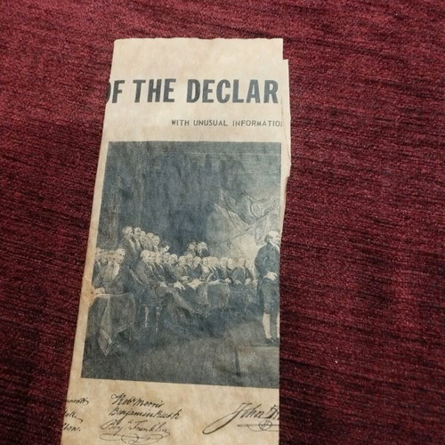 Signing of the Declaration of Independence used