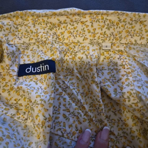 Dustin floral men's shirt short sleeve size L new