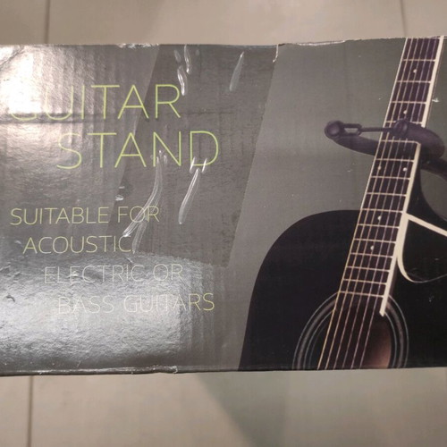 Guitar stand used, sturdy metal with foam rubber cover