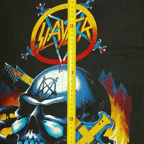 SLAYER - T-SHIRT - VERY RARE - THRASH METAL - 1980 - VINTAGE - RARE - COLLECTIBLE - MEDIUM