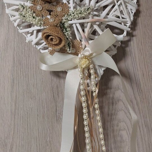 Decorative heart like new, hanging for wedding or home