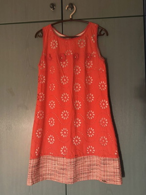 BSB cotton midi coral dress like new, size M