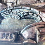 Silver 925 Creazioni Artistiche embossed vintage framed artwork like new
