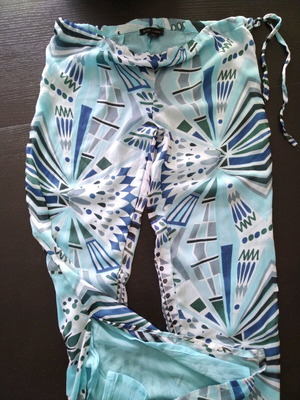 Fullah Sugah summer pants size M like new, blue