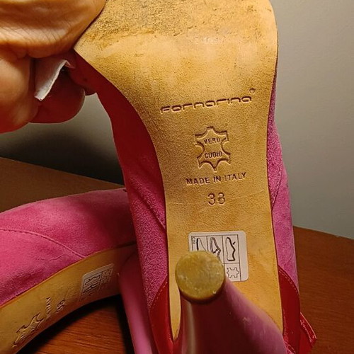 Fornarina suede pumps used, authentic, size 38, pink