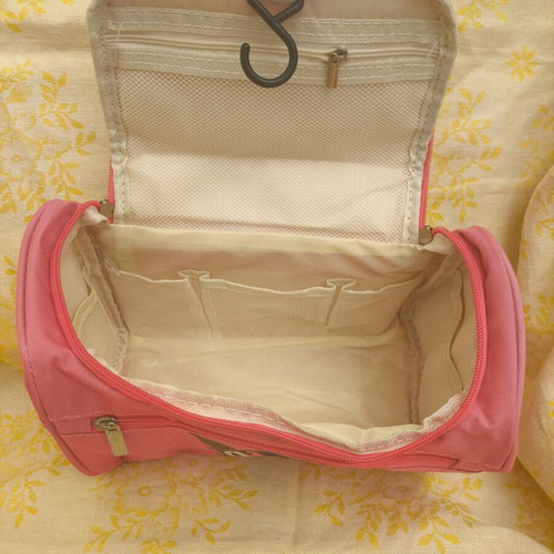 Kuromi Sanrio Hello Kitty Travel Cosmetic Bag new, pink with many compartments