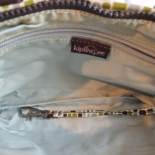 Kipling Small Crossbody Bag like new, white multicolor