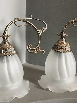 Lamps with bases used, set of 2 pieces