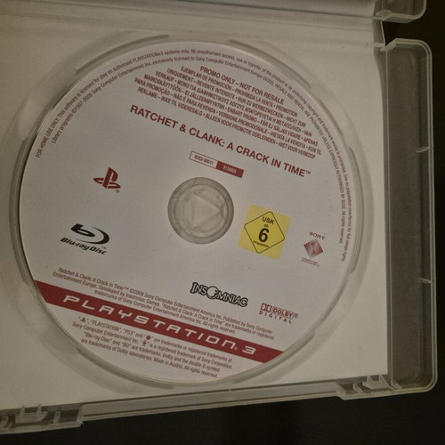 Ratchet & Clank: A Crack in Time PS3 promo disc used