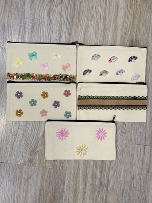 Handmade toiletry bag new, multicolor, 21x11 cm