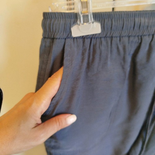 Zara gray wide-leg pants size S new modal fabric