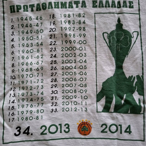 Panathinaikos Basketball T-shirt collectible new