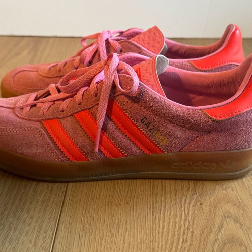 Adidas Gazelle pink athletic shoes like new, size 40.5