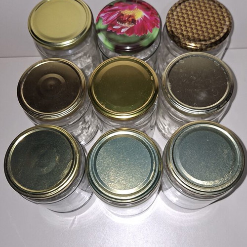 Glass Food Storage Jars pack of 9 like new