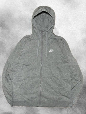 Nike zip-up hoodie in grey, like new, size L