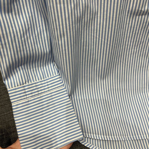 Stradivarius shirt white and blue like new, size S