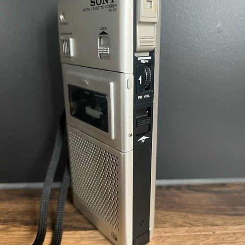 Sony M-101 Micro Cassette-Corder used, 1976 model, collectible