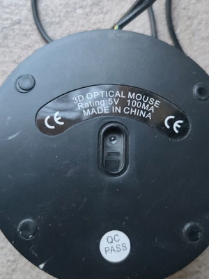 PC mouse used, functional