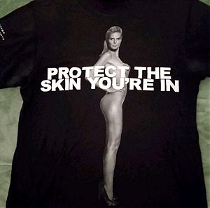 Marc Jacobs "protect the skin you're in" series t-shirt Heidi Klum
