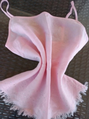 Raxevsky top 100% linen like new, size Medium, pink
