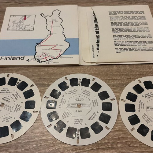 View-Master 3D Finland Set like new, 3 reels with booklet