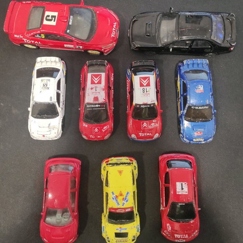 Wrc toy cars used, in fair to poor condition, sold together