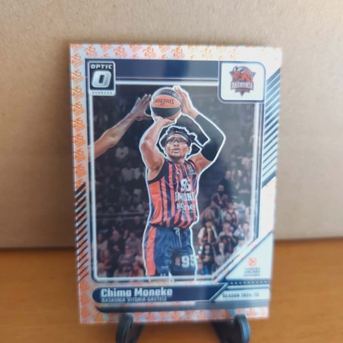 2024-25 Donruss Euroleague Chima Moneke 25th Anniversary Optic Card 15/25 Baskonia new