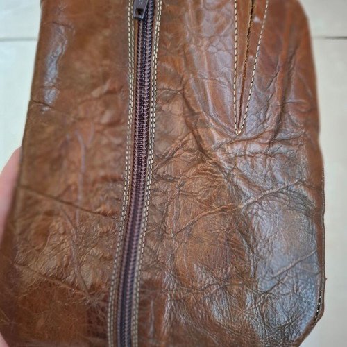 Brown leather vintage boots size 38, refurbished
