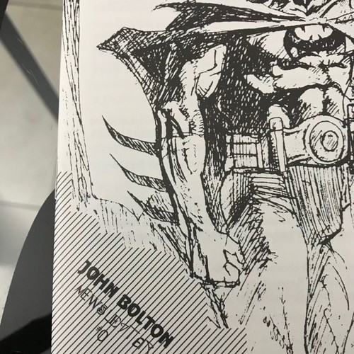 John Bolton Unmasked #1 Batman Man-Bat Preview Sketchbook new