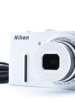 Nikon Coolpix P330 White Compact Digital Camera like new