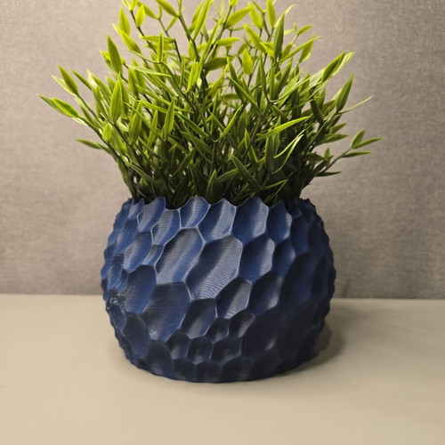 3D printed planter blue dark, like new, indoor use